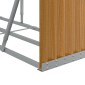 vidaXL Ξυλοθήκη Αν. Καφέ 300x45x100 εκ. από Γαλβανισμένο Ατσάλι