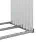 vidaXL Ξυλοθήκη Ασημί 120x45x140 εκ. από Γαλβανισμένο Ατσάλι