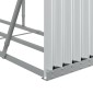 vidaXL Ξυλοθήκη Ασημί 234x45x100 εκ. από Γαλβανισμένο Ατσάλι