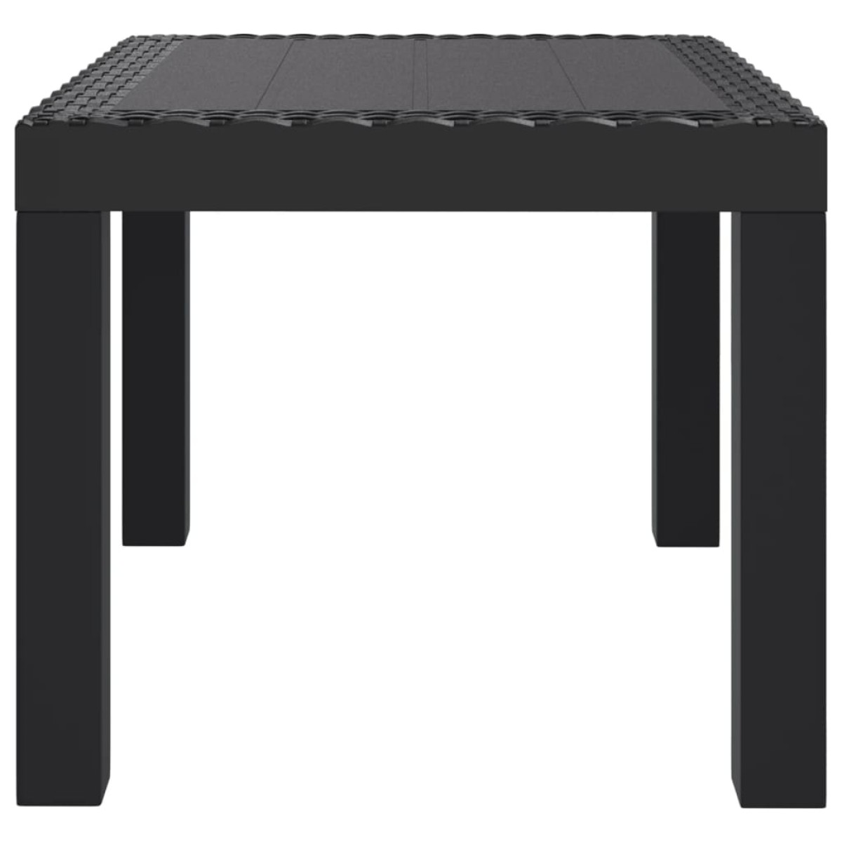 vidaXL Τραπέζι Κήπου Ανθρακί 59 x 47 x 40 εκ. Πολυπροπυλένιο