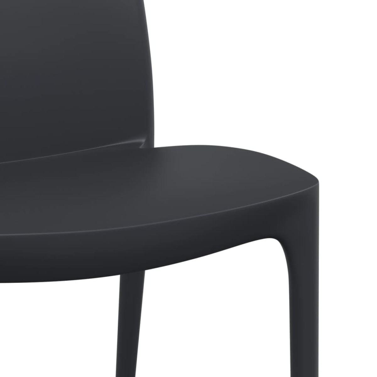 vidaXL Καρέκλες Κήπου 2 τεμ. Ανθρακί 50x46x80 εκ. από Πολυπροπυλένιο
