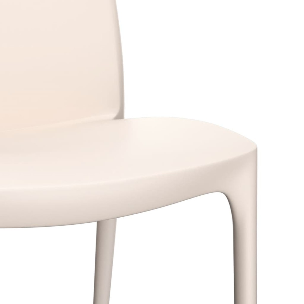 vidaXL Καρέκλες Κήπου 2 τεμ. Κρεμ 50 x 46 x 80 εκ. από Πολυπροπυλένιο