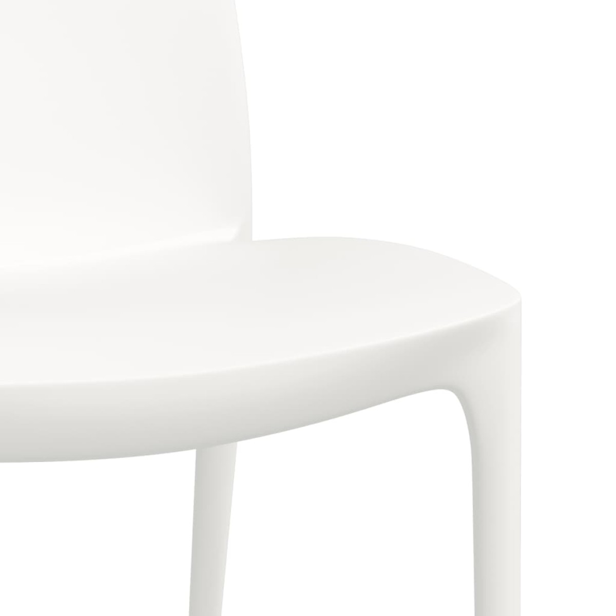 vidaXL Καρέκλες Κήπου 2 τεμ. Λευκές 50x46x80 εκ. από Πολυπροπυλένιο