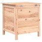 vidaXL Μπαούλο Αποθήκευσης Κήπου 50x49x56,5 εκ. από Μασίφ Ξύλο Ελάτης