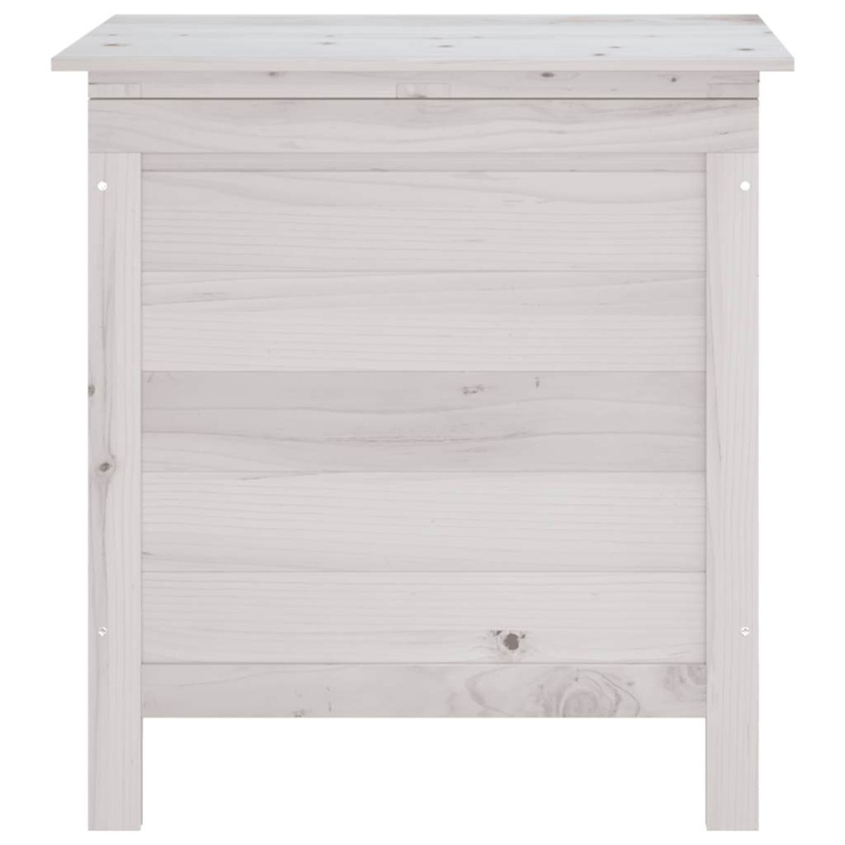vidaXL Μπαούλο Αποθ. Κήπου Λευκό 50 x 49 x 56,5 εκ. Μασίφ Ξύλο Ελάτης