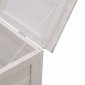 vidaXL Μπαούλο Αποθ. Κήπου Λευκό 50 x 49 x 56,5 εκ. Μασίφ Ξύλο Ελάτης