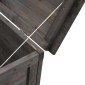 vidaXL Μπαούλο Αποθ. Κήπου Ανθρακί 50x49x56,5 εκ Μασίφ Ξύλο Ελάτης