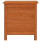 vidaXL Μπαούλο Αποθ. Κήπου Καφέ 50x49x56,5 εκ. Μασίφ Ξύλο Ελάτης