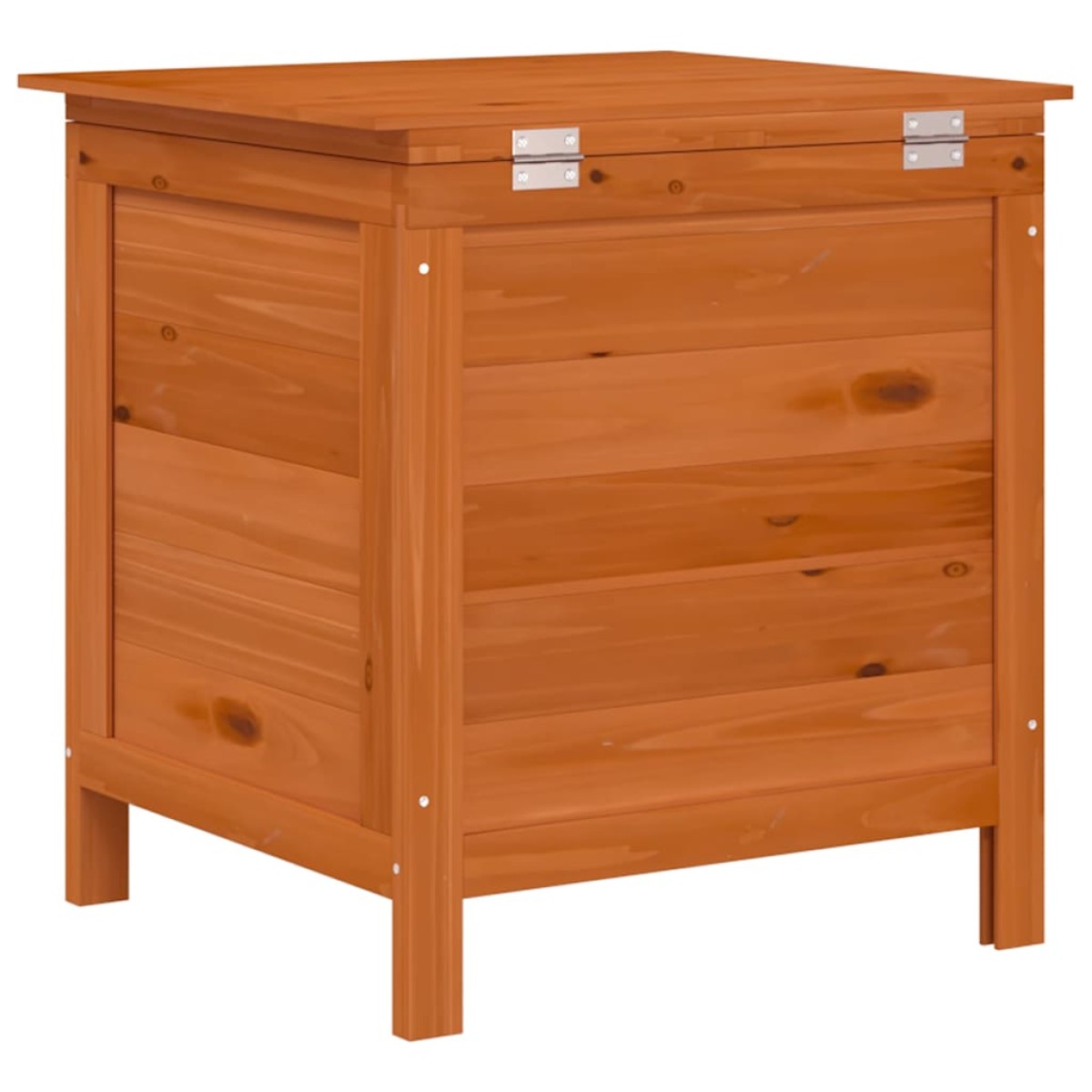 vidaXL Μπαούλο Αποθ. Κήπου Καφέ 50x49x56,5 εκ. Μασίφ Ξύλο Ελάτης