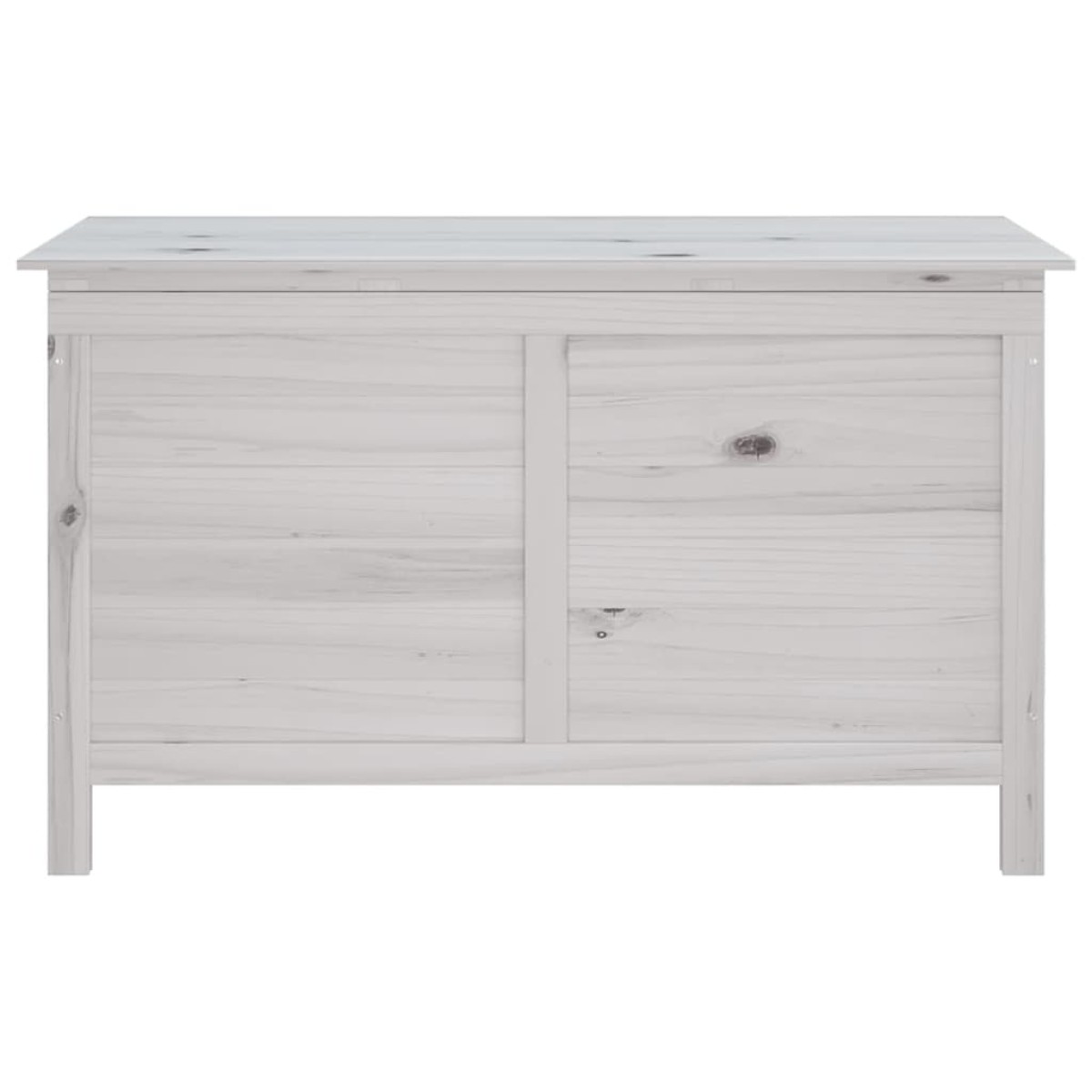vidaXL Μπαούλο Αποθ. Κήπου Λευκό 99x49,5x58,5εκ Μασίφ Ξύλο Ελάτης