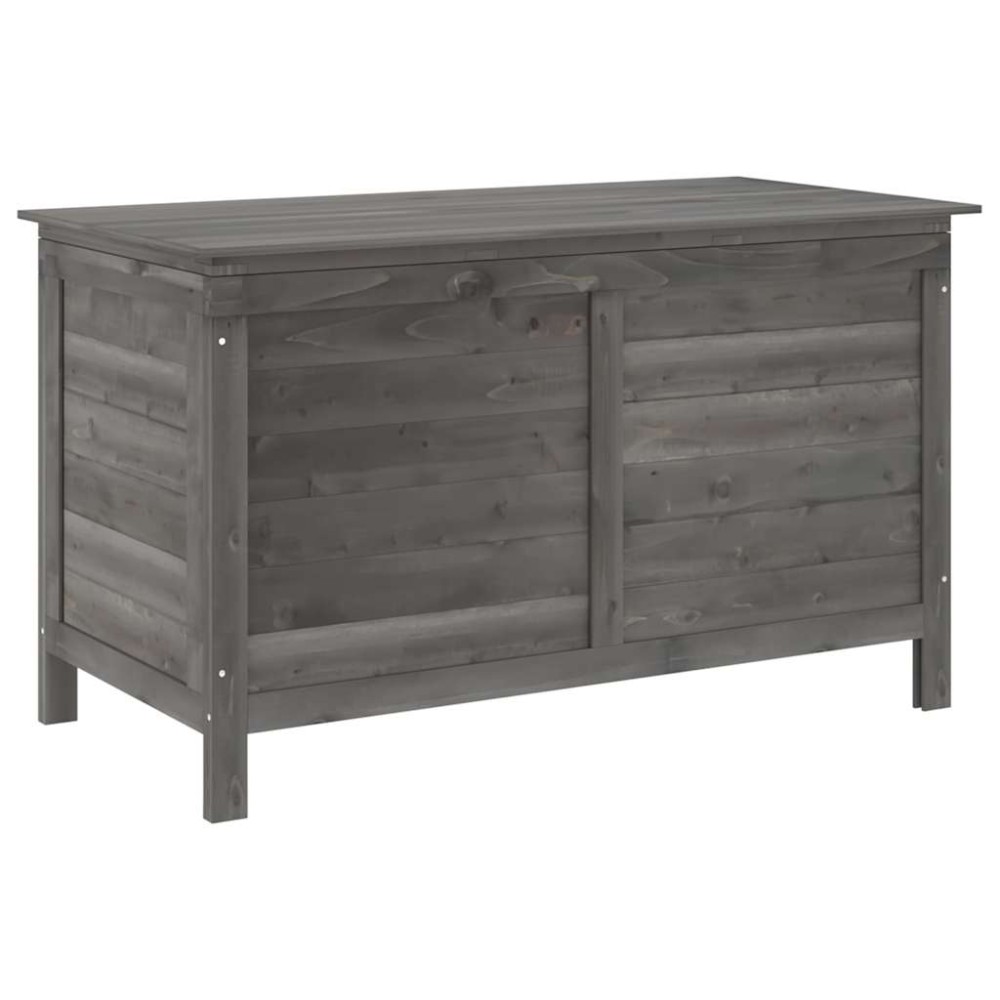 vidaXL Μπαούλο Αποθ. Κήπου Ανθρακί 99x49,5x58,5 εκ Μασίφ Ξύλο Ελάτης