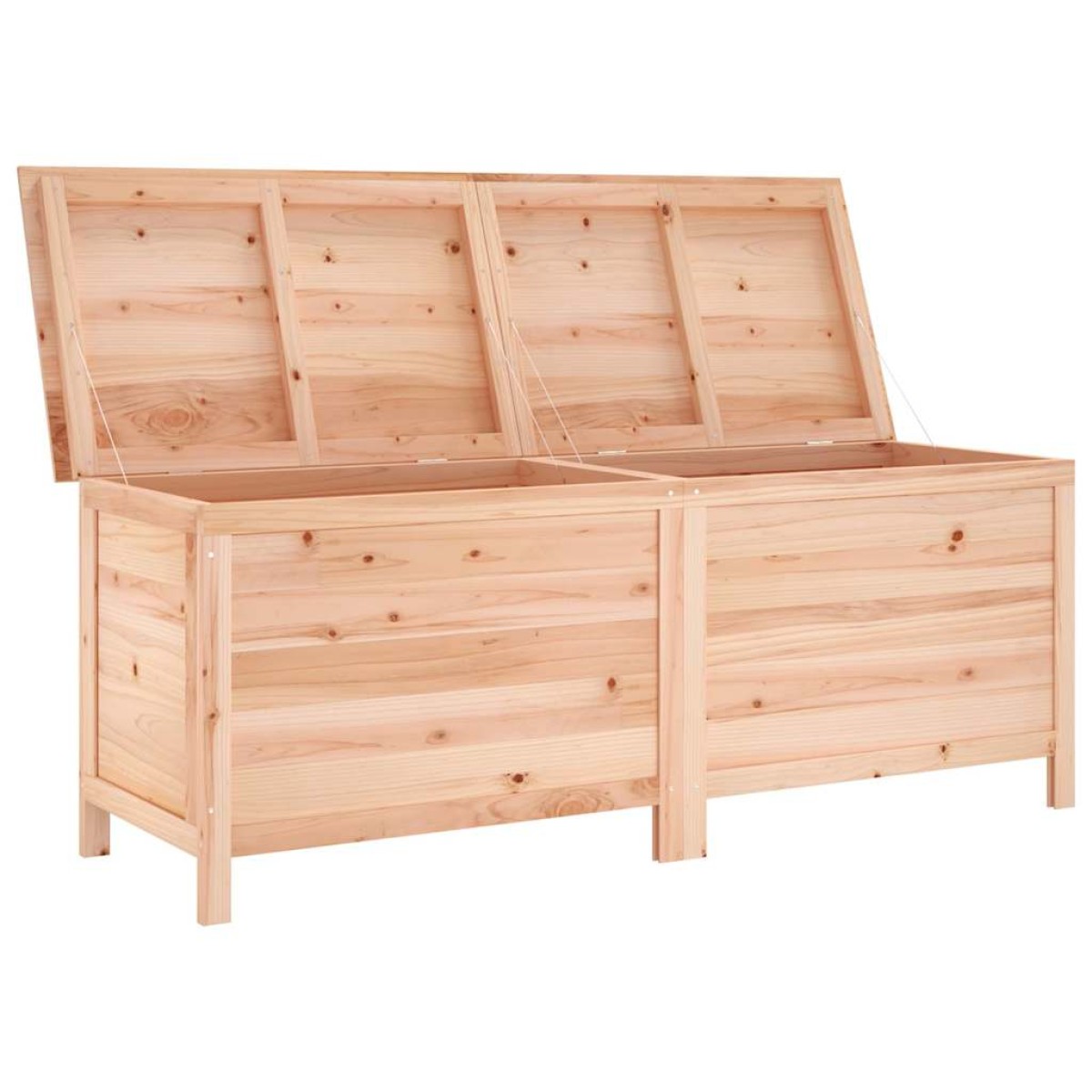 vidaXL Μπαούλο Αποθήκευσης Κήπου 150x50x56,5 εκ. από Μασίφ Ξύλο Ελάτης