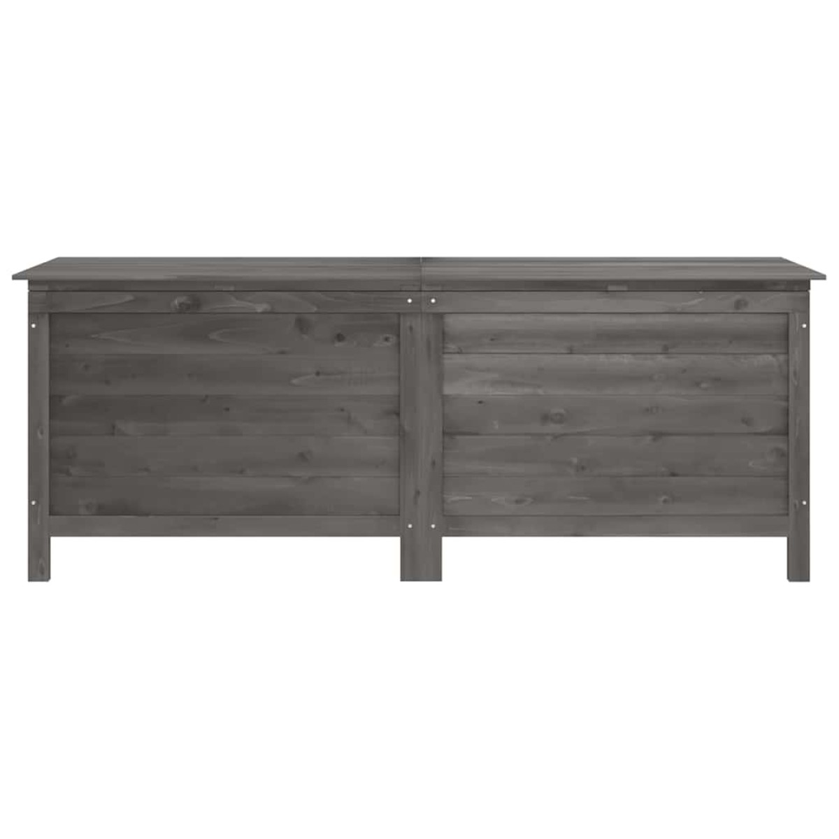 vidaXL Μπαούλο Αποθ. Κήπου Ανθρακί 150x50x56,5 εκ Μασίφ Ξύλο Ελάτης