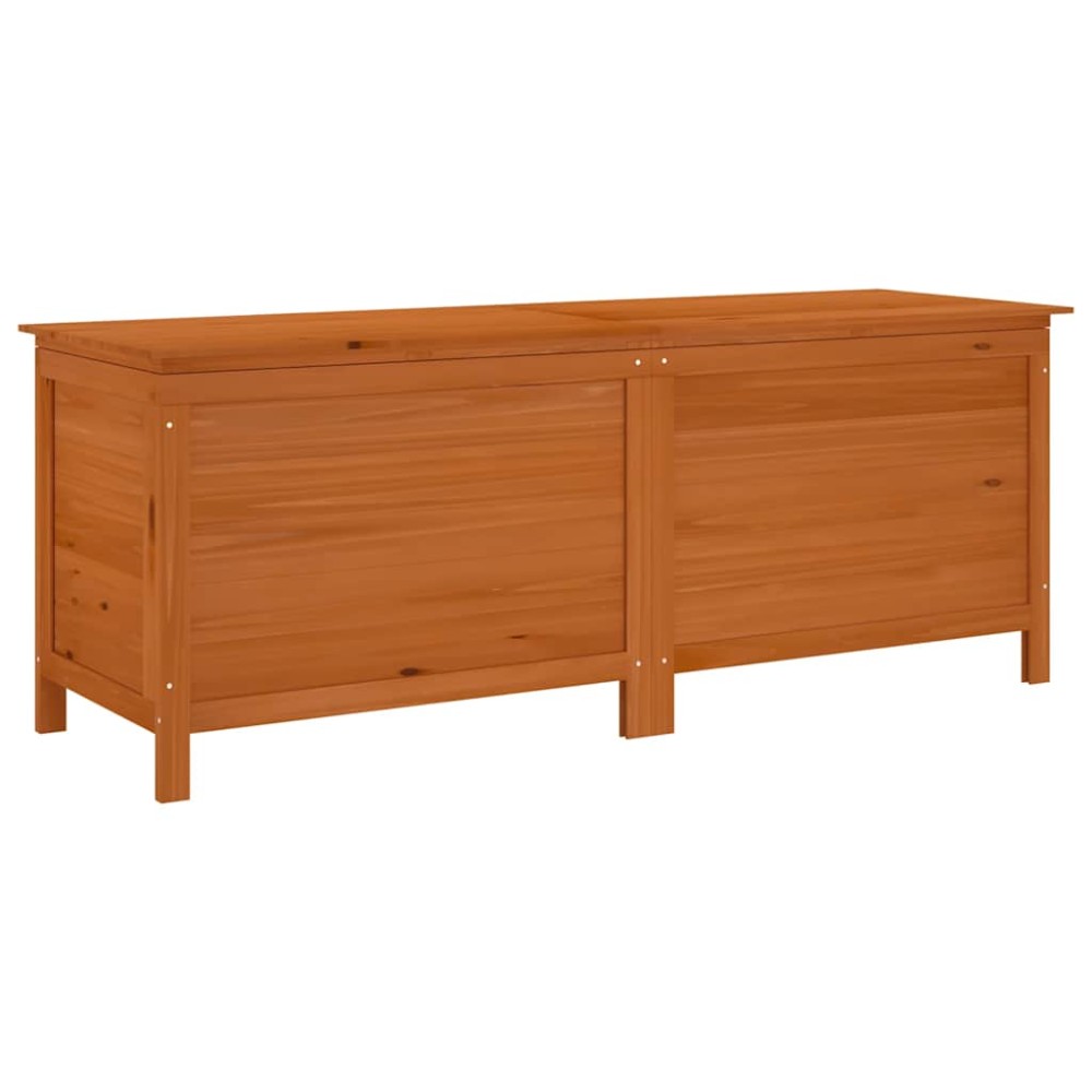 vidaXL Μπαούλο Αποθ. Κήπου Καφέ 150x50x56,5 εκ. Μασίφ Ξύλο Ελάτης