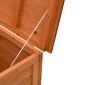 vidaXL Μπαούλο Αποθ. Κήπου Καφέ 150x50x56,5 εκ. Μασίφ Ξύλο Ελάτης
