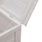 vidaXL Μπαούλο Αποθ. Κήπου Λευκό 198,5x50x56,5εκ Μασίφ Ξύλο Ελάτης