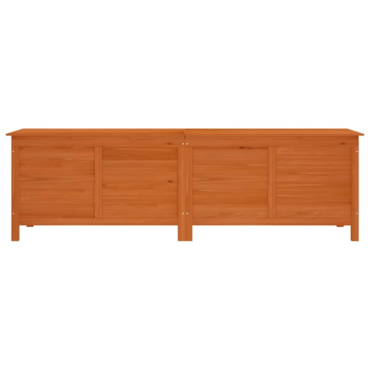 vidaXL Μπαούλο Αποθ. Κήπου Καφέ 198,5x50x56,5εκ Μασίφ Ξύλο Ελάτης