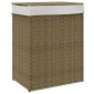 vidaXL Καλάθι Πλυντηρίου με Καπάκι 46 x 33 x 60 εκ. Συνθετικό Ρατάν