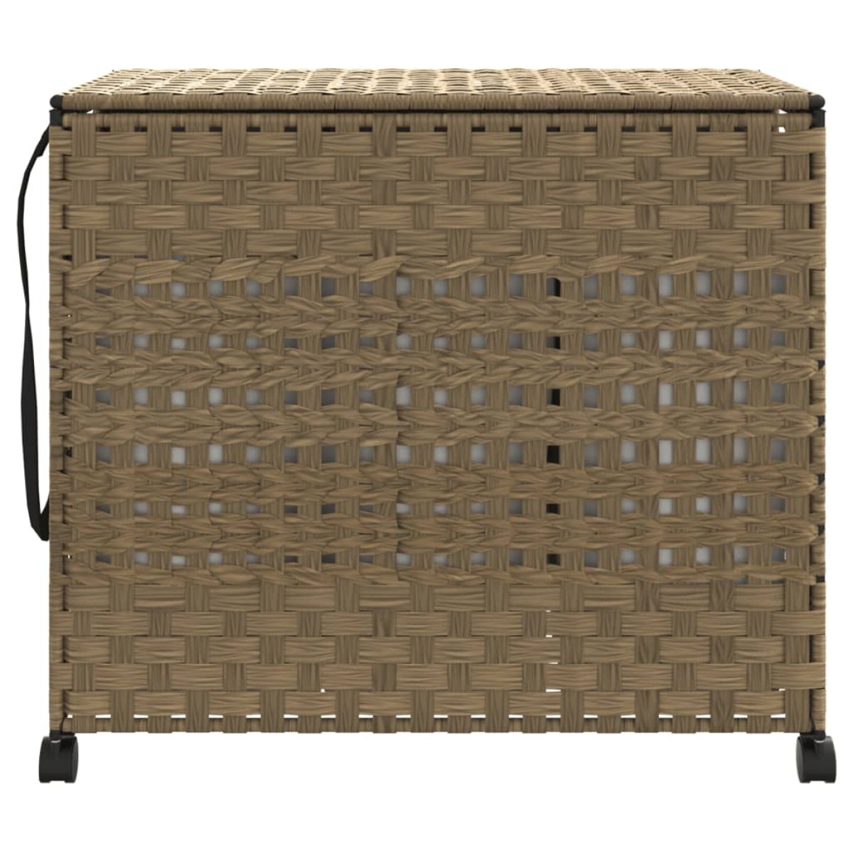 vidaXL Καλάθι Άπλυτων με Τροχούς 66 x 35 x 60 εκ. από Ρατάν