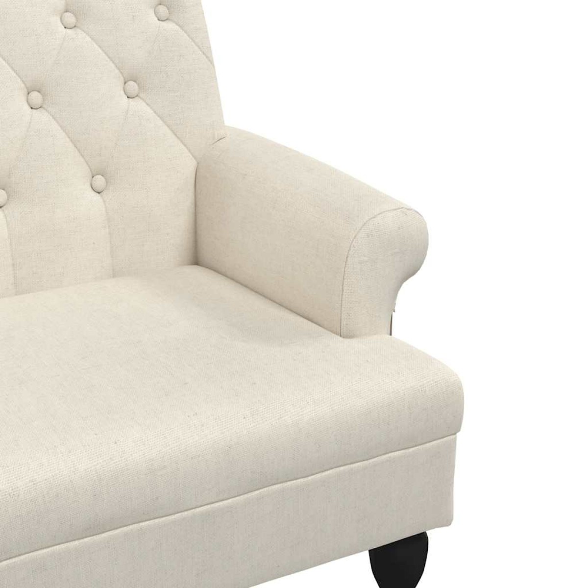 vidaXL Παγκάκι με Πλάτη Λινό 120 x 62 x 75,5 εκ. Υφασμάτινο
