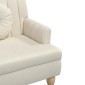 vidaXL Παγκάκι 113 x 64,5 x 75,5 εκ. Υφασμάτινο με Μαξιλάρια