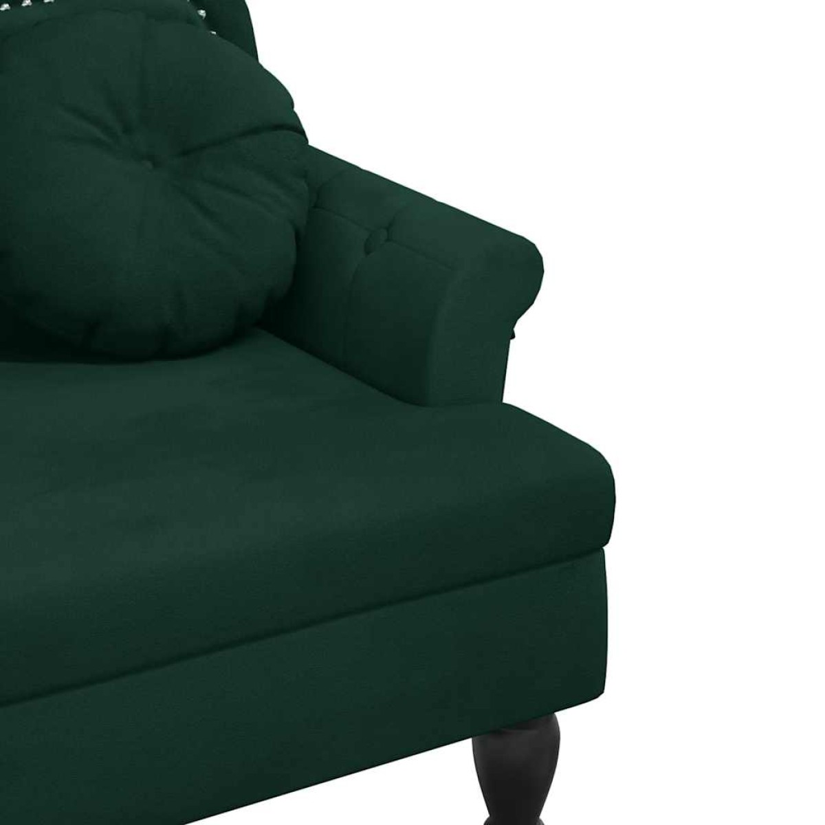 vidaXL Παγκάκι Σκούρο Πράσινο 120,5 x 65 x 75 εκ. με Μαξιλάρια