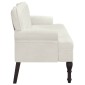 vidaXL Παγκάκι με Πλάτη Κρεμ 119,5x64,5x75 εκ. Βελούδινο