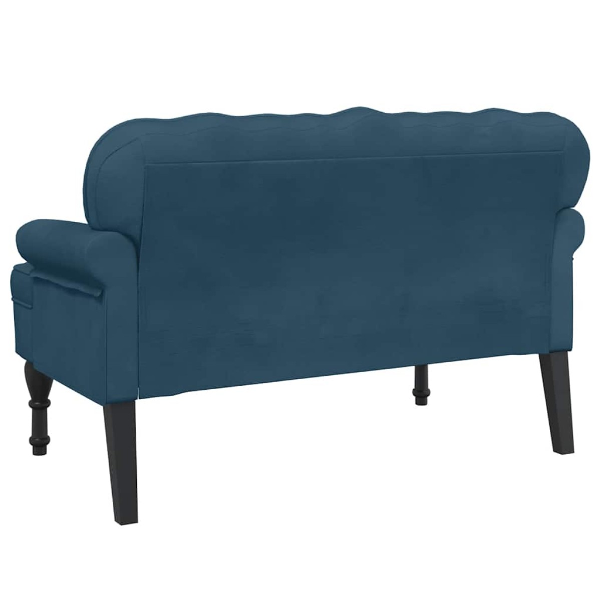 vidaXL Παγκάκι με Πλάτη Μπλε 119,5x64,5x75 εκ. Βελούδινο