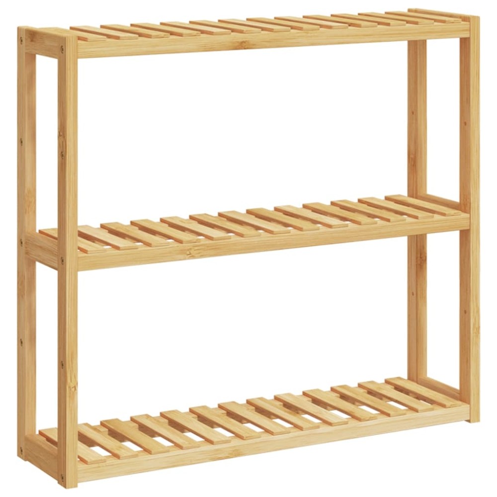 vidaXL Ράφι Μπάνιου 3 Επιπέδων Επιτοίχιο 60x15x54 εκ. από Μπαμπού