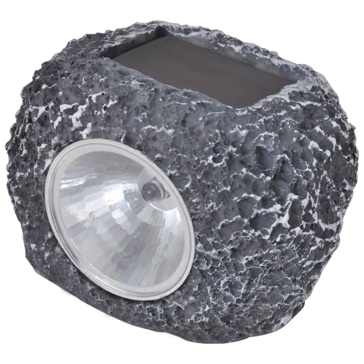 Outdoor Φωτιστικό Ηλιακό LED με Σποτάκια 12 Τεμ. Σχήμα Πέτρας