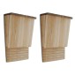 Σπίτι Νυχτερίδων 22 x 12 x 34 εκ. Σετ των 2