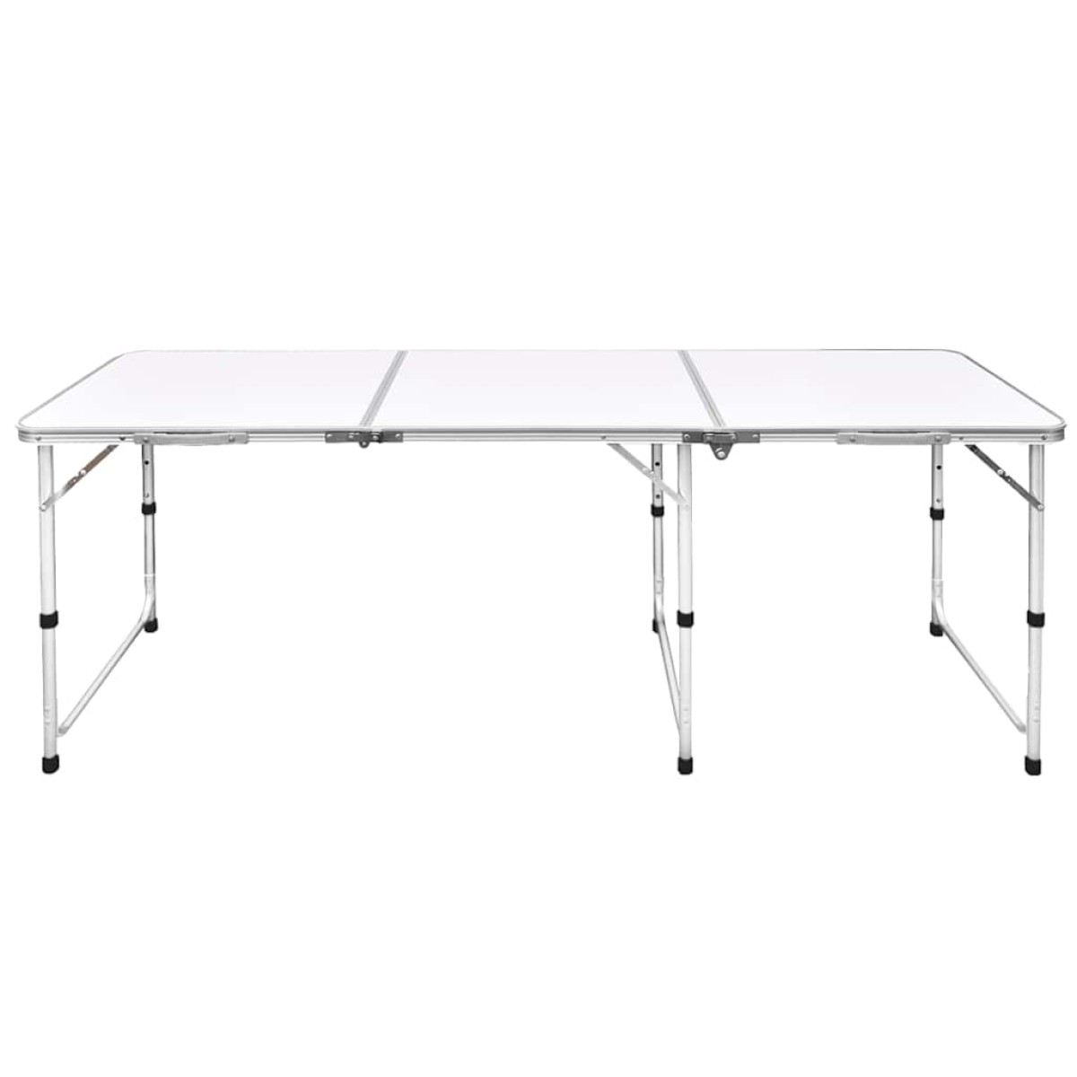 Τραπέζι Camping Πτυσσόμενο Ρυθμιζόμενου Ύψους 180 x 60 εκ. Αλουμινίου