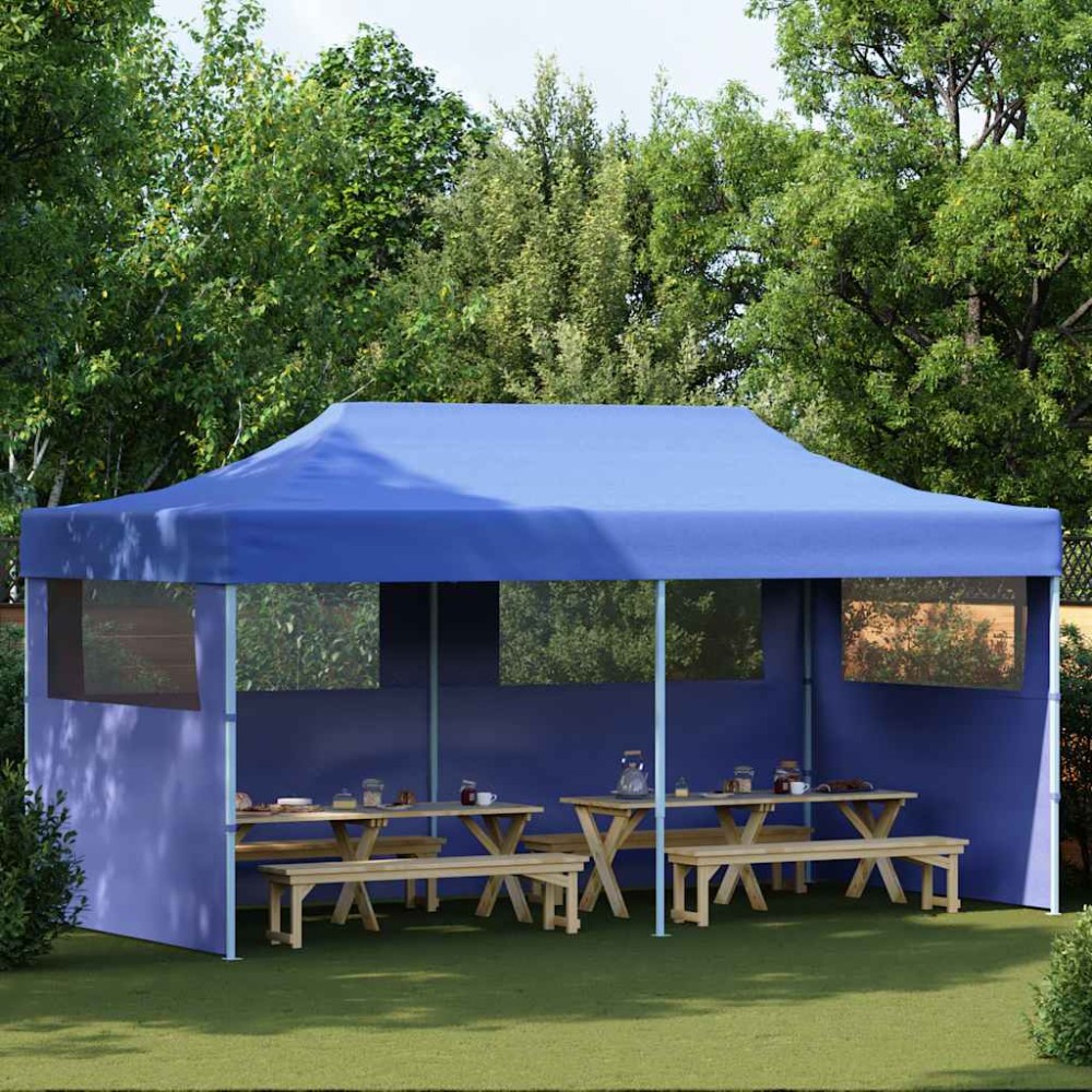 vidaXL Τέντα Εκδηλώσεων Pop-up Πτυσσόμενη Μπλε 3 x 6 μ.