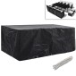 vidaXL Κάλυμμα Επίπλων Κήπου με 8 Κρίκους 229 x 113 x 73 εκ.