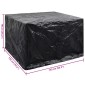 vidaXL Κάλυμμα Επίπλων Κήπου με 8 Κρίκους 135 x 135 x 90 εκ.
