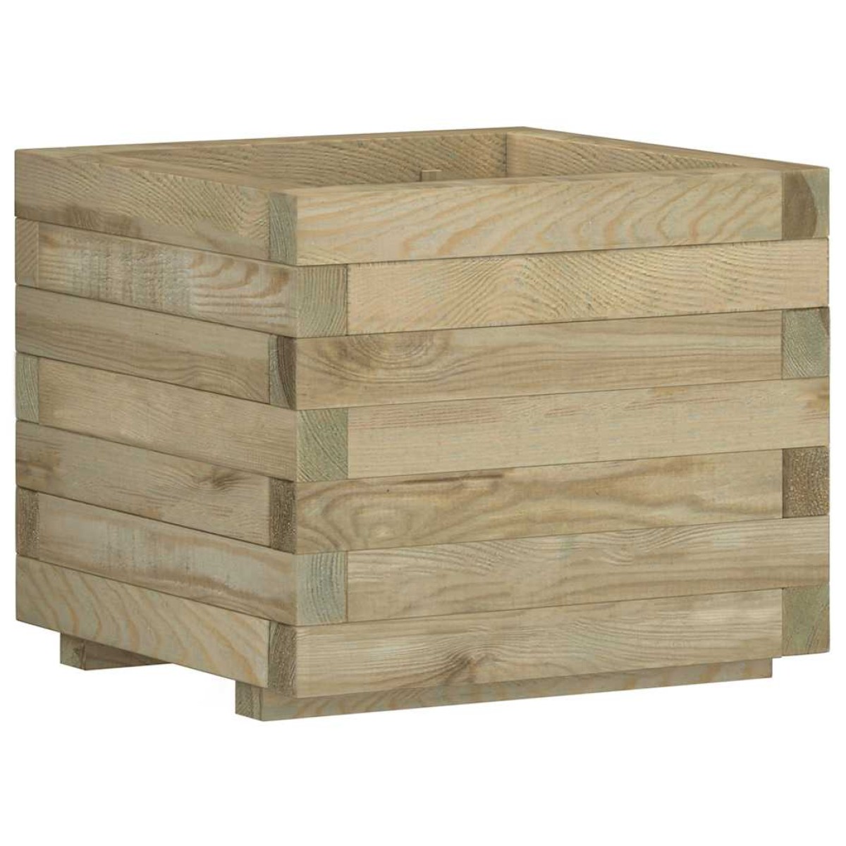 vidaXL Ζαρντινιέρα Υπερυψωμένη Τετράγωνη 50 x 50 x 40 εκ. Ξύλινη