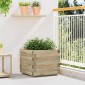 vidaXL Ζαρντινιέρα Υπερυψωμένη Τετράγωνη 50 x 50 x 40 εκ. Ξύλινη
