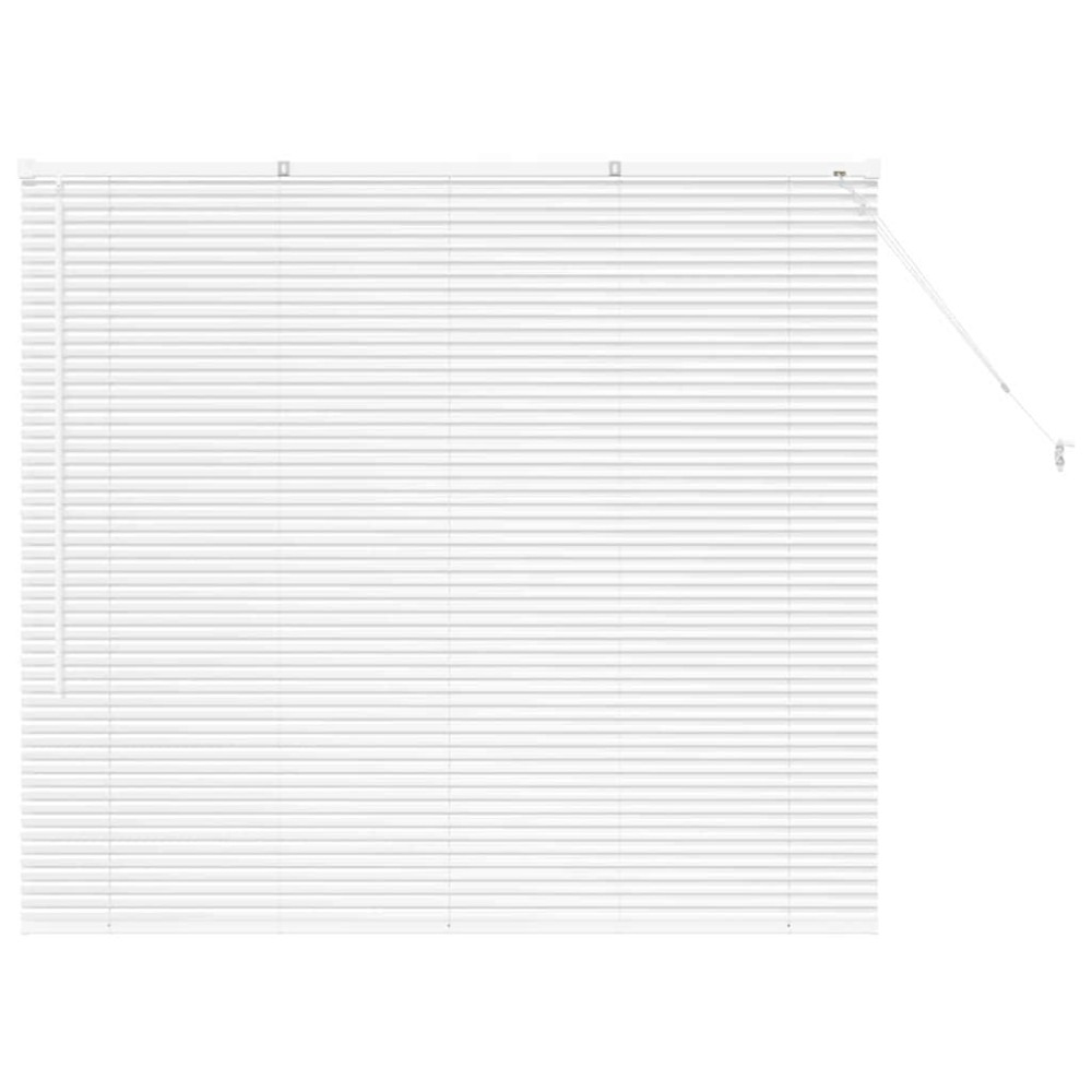 vidaXL Βενετσιάνικες Ρόδες Λευκό 130 x 140 cm Αλουμίνιο