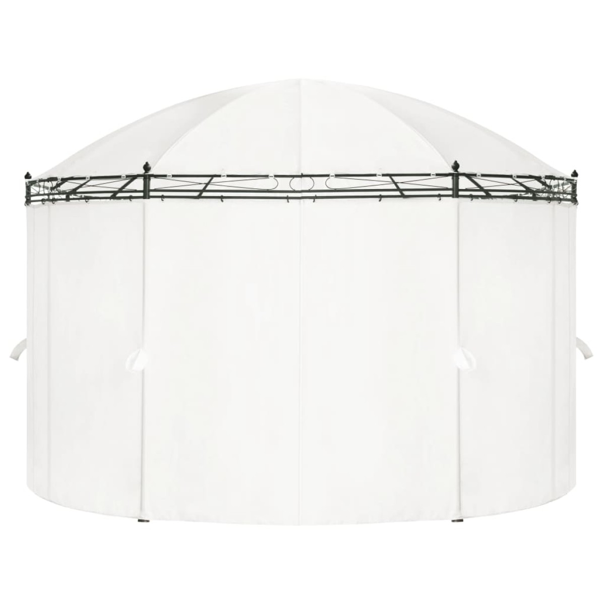 vidaXL Κιόσκι Λευκό Κρεμ 530 x 350 x 265 εκ.