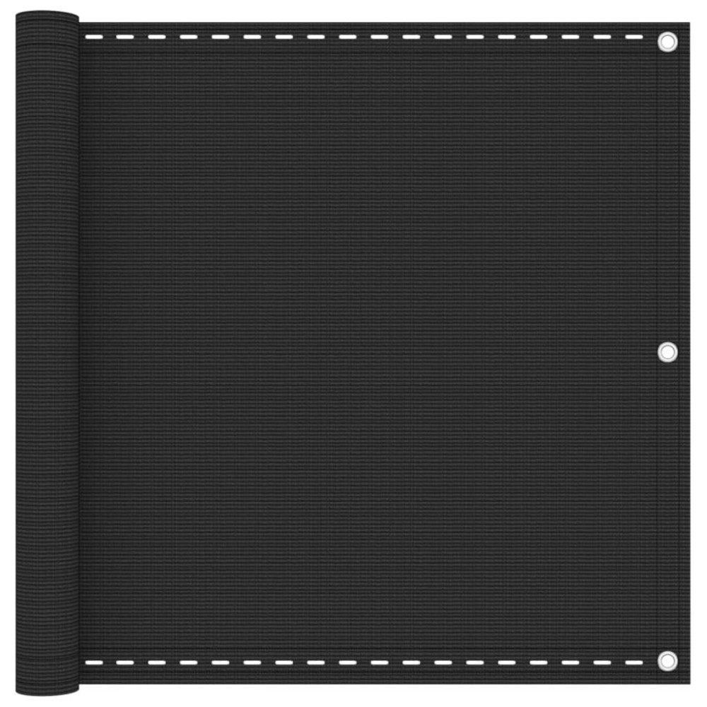 vidaXL Διαχωριστικό Βεράντας Ανθρακί 90 x 600 εκ. από HDPE