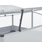 vidaXL Θερμοκήπιο Γκρι 100 x 100 x 85 εκ. από Γαλβανισμένο Χάλυβα