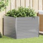 vidaXL Ζαρντινιέρα Ψηλή Γκρι 100 x 100 x 77 εκ. από Γαλβανισμένο Χάλυβα
