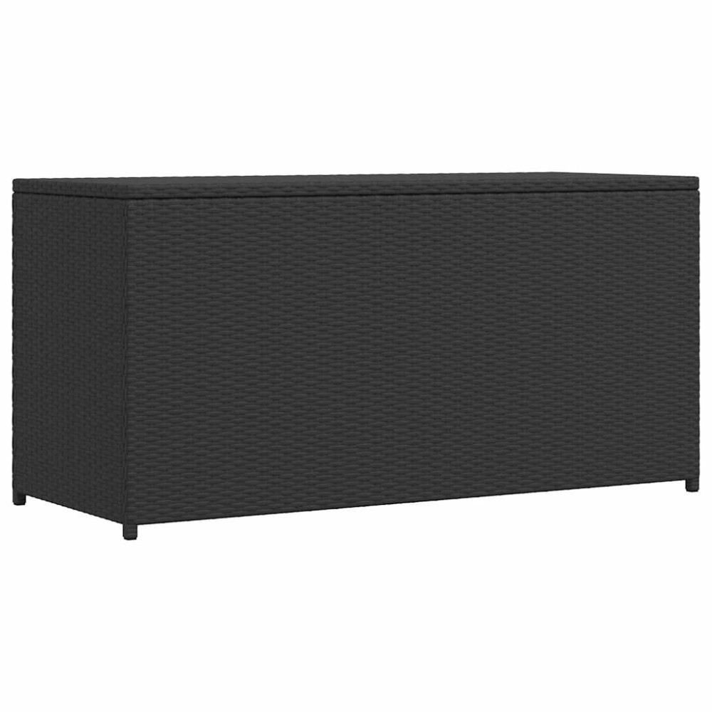 vidaXL Κουτί Αποθήκευσης Κήπου Μαύρο 120x50x60 εκ. από Συνθετικό Ρατάν