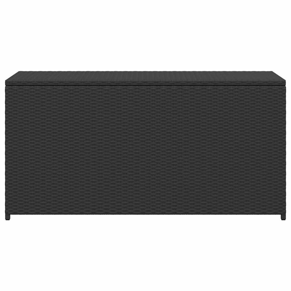 vidaXL Κουτί Αποθήκευσης Κήπου Μαύρο 120x50x60 εκ. από Συνθετικό Ρατάν