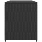 vidaXL Κουτί Αποθήκευσης Κήπου Μαύρο 120x50x60 εκ. από Συνθετικό Ρατάν