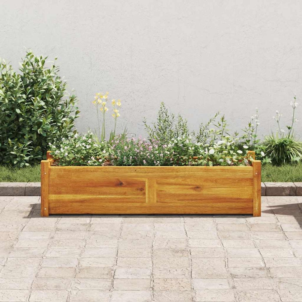vidaXL Ζαρντινιέρα Υπερυψωμένη 100 x 30 x 25 εκ. από Ξύλο Ακακίας