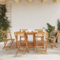 vidaXL Τραπέζι Κήπου 130 x 90 x 72 εκ. από Μασίφ Ξύλο Ακακίας