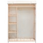 vidaXL Ντουλάπα 110 x 40 x 170 εκ. από Ύφασμα και Ξύλο Πεύκου