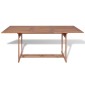 vidaXL Τραπέζι Κήπου 180 x 90 x 75 εκ. από Μασίφ Ξύλο Teak