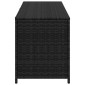 vidaXL Κουτί Αποθήκευσης Κήπου Μαύρο 150x50x60 εκ. από Συνθετικό Ρατάν